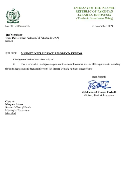 Market Intelligence Report on Kinnow