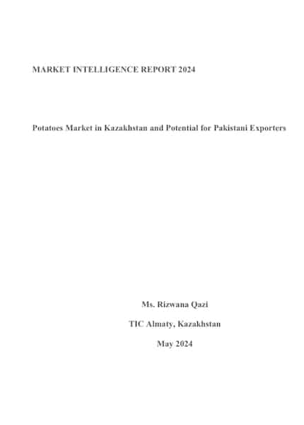 Kazakhistan TIC Potato Market Intelligence Report 2024