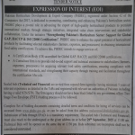 Tender Notice EOI